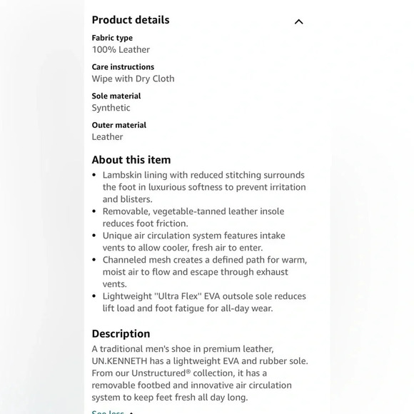 Clark’s  UNKENNETH WAY shoes men ,leather ,lambskin,NEW! ,black ,size 8 & 13 - Picture 14 of 16